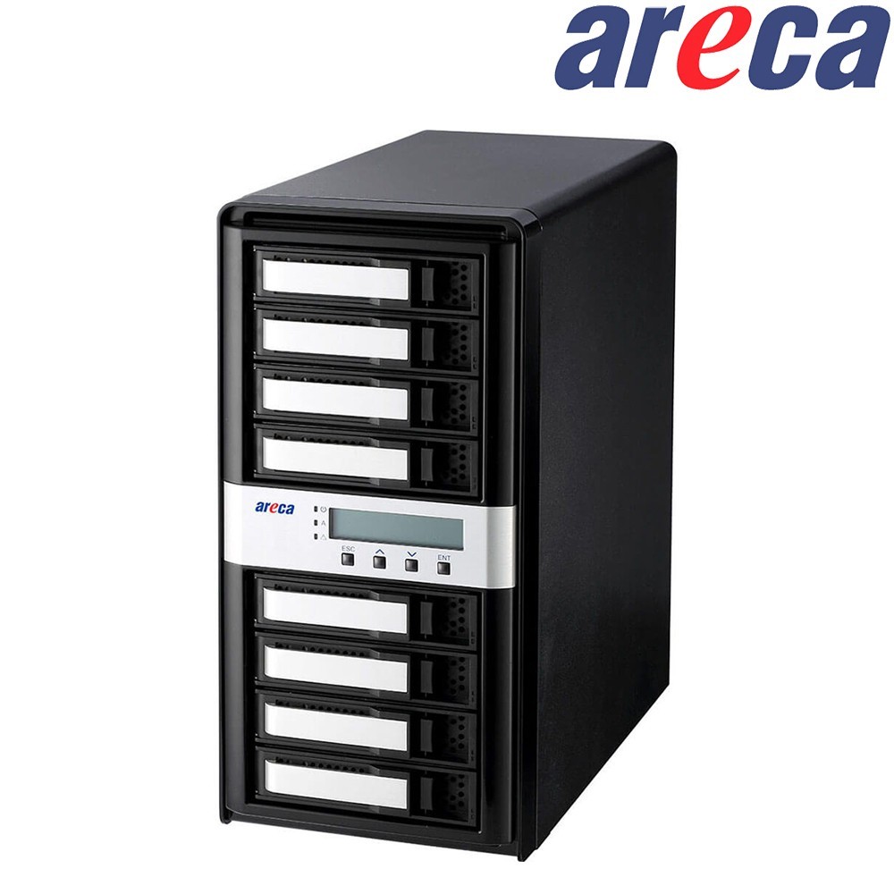 Areca ARC-8050T3U-8 - Caja RAID de 8 Bahías SATA 2.5"/3.5" 10Gbps