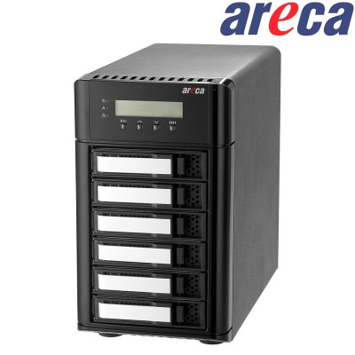 Areca ARC-8050T3U-6 - 6-Bay SATA 2.5"/3.5" 10Gbps RAID Storage