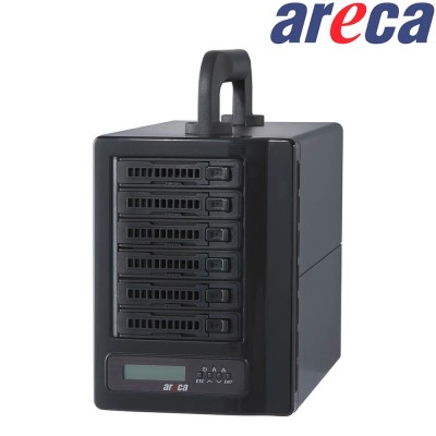 Areca ARC-8050T3U-6M - 6-Bay SATA 2.5"/3.5" 10Gbps RAID Storage