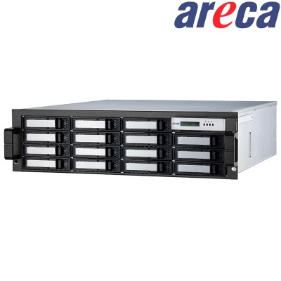 Areca ARC-8050T3U-16R - 3U Rack RAID 16-Bay SATA 2.5"/3.5" 12Gbps