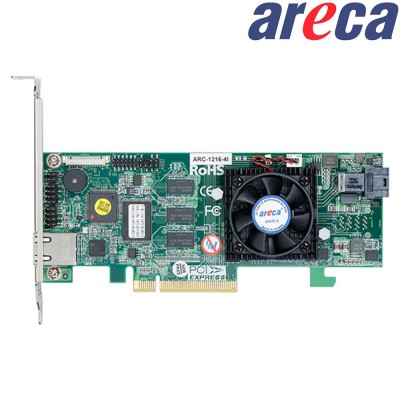 Areca ARC-1216-4i - Internal RAID Controller 4 Ports SAS/SATA 12Gbps PCIe 3.0