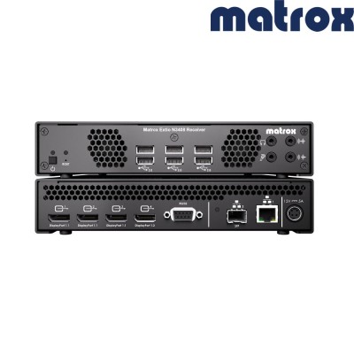Matrox Extio N3408 – 4K IP KVM Receiver Appliance for Mission-Critical Environments