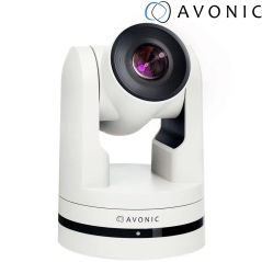 Avonic CM93-IP-W 4K-UHD PTZ Camera - White - Avacab
