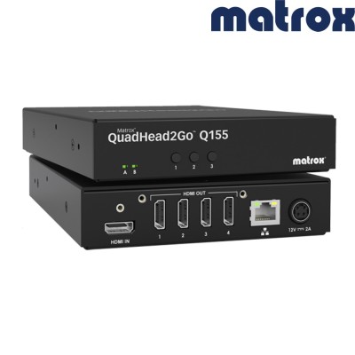 Matrox QuadHead2Go Q155 – Standalone 4K HDMI Video Wall Controller Appliance