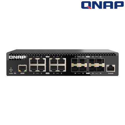QNAP QSW-M3216R-8S8T Switch Gestionado L2/L3 16 puertos 10GbE - Avacab