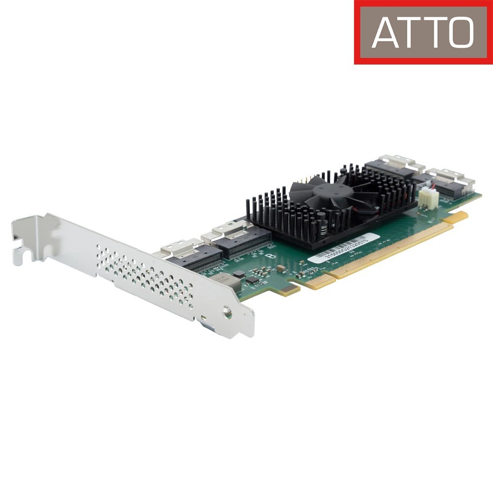 ATTO ENVM-S48F-000 – Adaptador NVMe Switch PCIe Gen4 8 puertos, gestión empresarial, alto rendimiento
