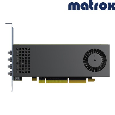 Matrox LUMA Pro A310 Quad – PCIe 4.0 x8 Low Profile Graphics Card, 4x Mini DisplayPort 2.0, 4GB GDDR6, Intel Arc