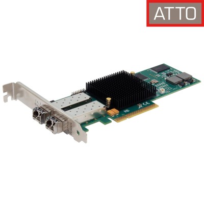ATTO Celerity FC-82EN – Dual 8Gb/s Fibre Channel HBA LC SFP+ PCIe 2.0 x8 Low Profile Card