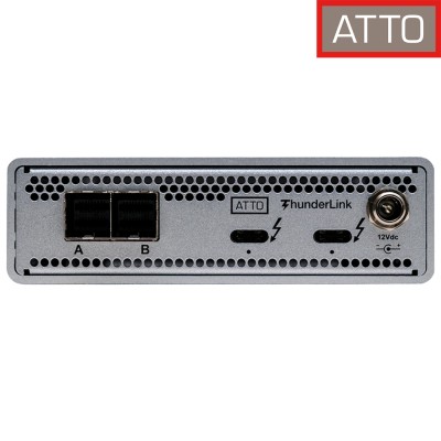 ATTO TLSH-3128-DE0 – Adaptador Thunderbolt 5/4/3 dual a 8 puertos SAS/SATA 12Gb Mini-SAS HD