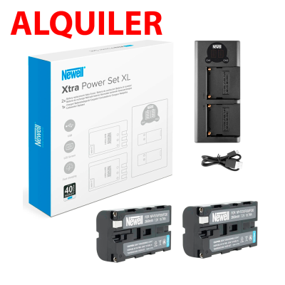 Rental Newell NP-F570 batteries + charger