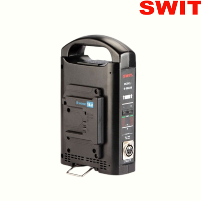 Swit S-3822B Cargador 2 baterías B-Mount y alimentador