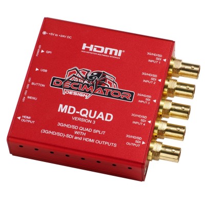 Decimator MD-QUAD-v3 Quad-Split SDI multiviewer